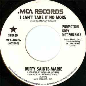 Buffy Sainte-Marie - I Can't Take It No More download mp3 flac