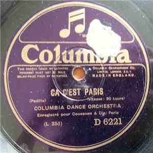 Columbia Dance Orchestra - Ca C'Est Paris / Lina download mp3 flac