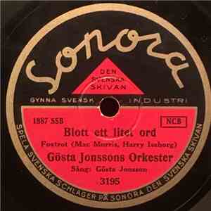 Gösta Jonssons Orkester - Blott Ett Litet Ord / En Liten Gyllne Ring download mp3 flac