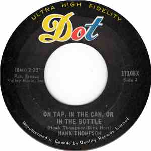 Hank Thompson - On Tap, In The Can, Or In The Bottle download free