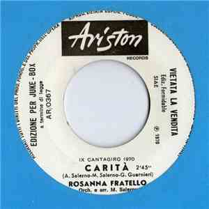 Rosanna Fratello / Paolo Mengoli - Carità / Mi Piaci Da Morire download mp3 flac