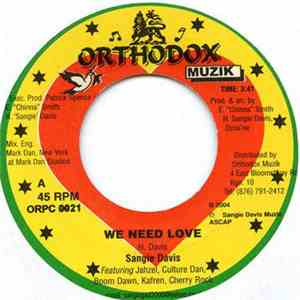 Sangie Davis - We Need Love download free
