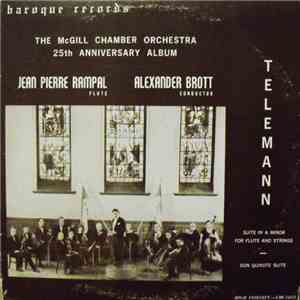 Telemann, The McGill Chamber Orchestra, Jean-Pierre Rampal, Alexander Brott - Suite In A Minor For Flute And Strings / Don Quixote Suite download mp3 flac